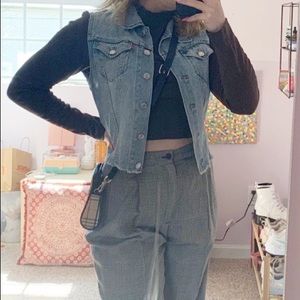 Levi’s Ripped Denim Jacket Vest